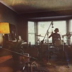 Neil tracking drums for the new album